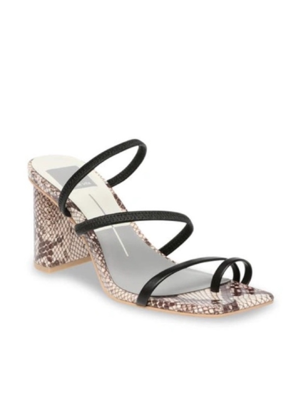 Dolce Vita Prisma Sandal Heel snake leather aldo Majorelle Marc fisher Edelman
